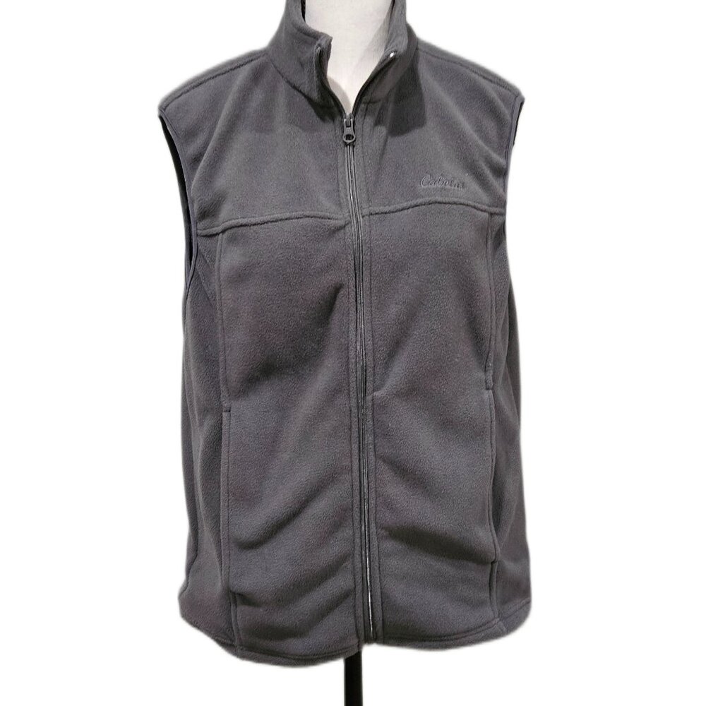 Cabela's Women's Size Small Gray Fleece Vest‎ EUC